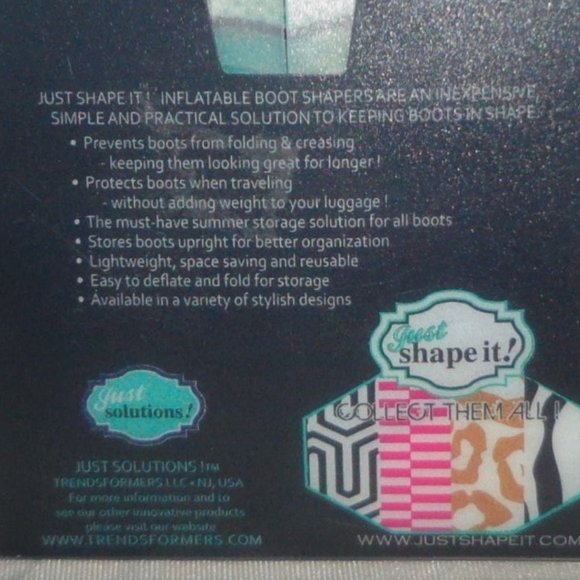 NEW = JUST SHAPE IT Inflatable Boot Shapers - Picture 5 of 5